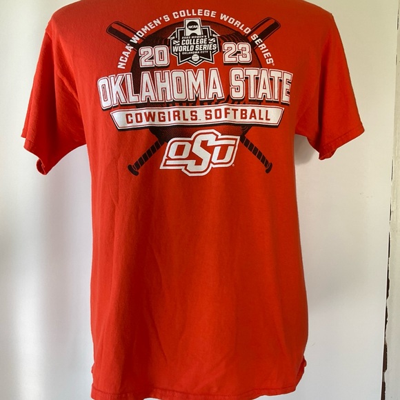 2023 Women’s College World Series Oklahoma State Cowgirls Softball T-Shirt Large - Picture 1 of 5